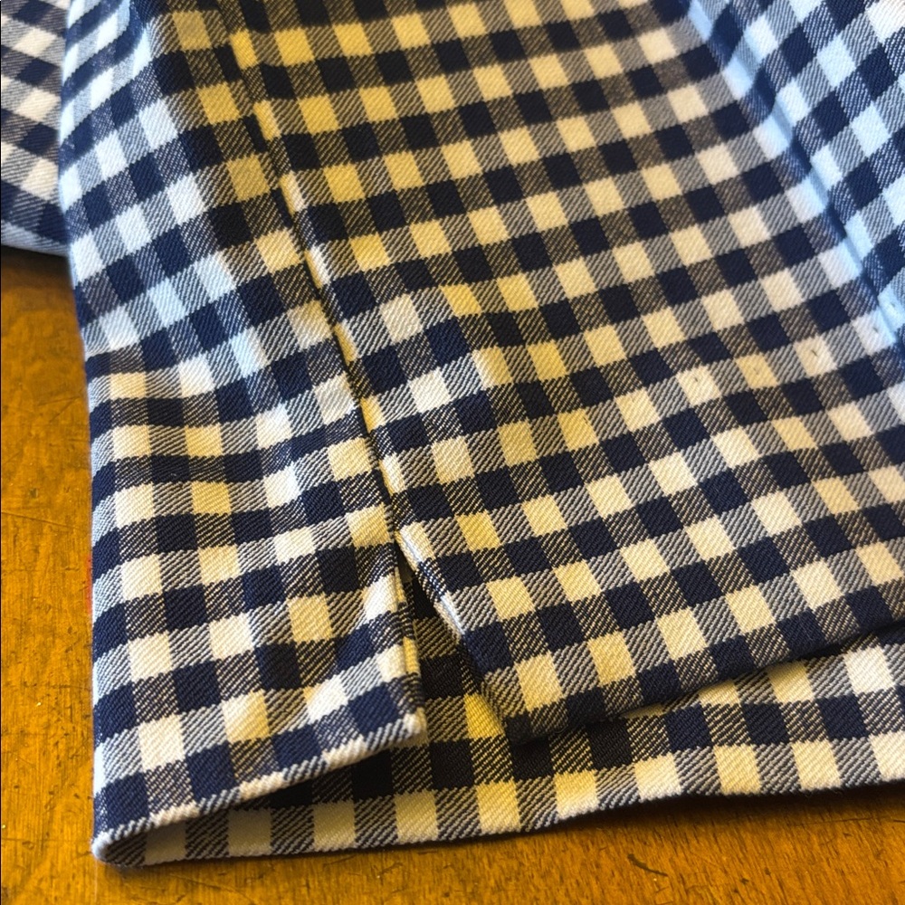 Swing Control Pull On Stretch Navy Gingham Golf P… - image 7